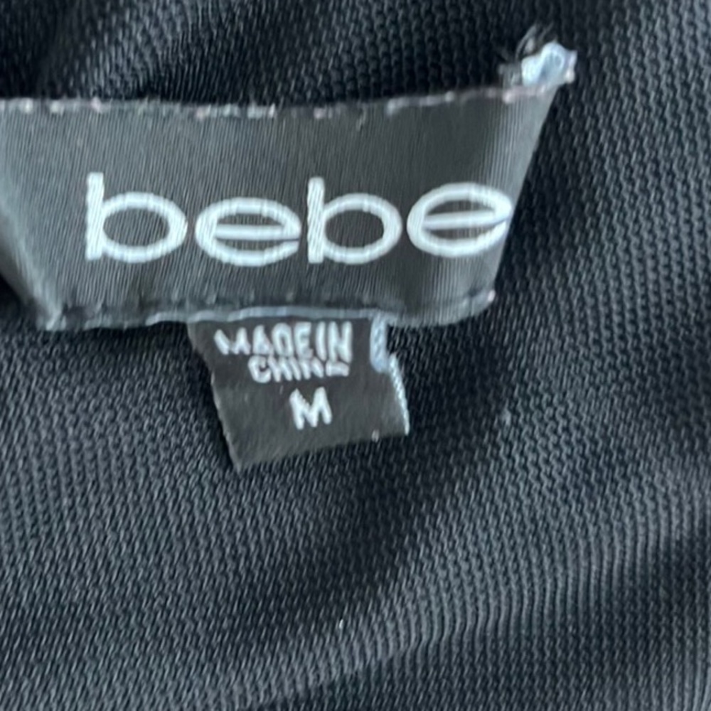 VTG Bebe,Y2K, Little Black Dress, One Shoulder Design, Strappy Back, Stretchy, M - Picture 4 of 12